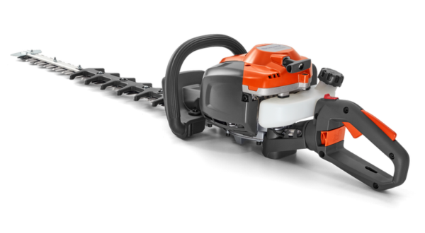Husqvarna 322HD60 benzine-heggenschaar met 59 cm dubbelzijdig mes, verstelbare handgreep en LowVib® voor professioneel gebruik.