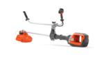 Husqvarna 535iRXT accu-bosmaaier met U-handgreep, PowerBoost, savE™-modus en draagharnas voor professioneel groenbeheer.