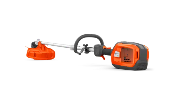 HUSQVARNA 325iR accu bosmaaier met grasmes, trimmerkop en wijd handvat voor professioneel maai- en trimwerk.