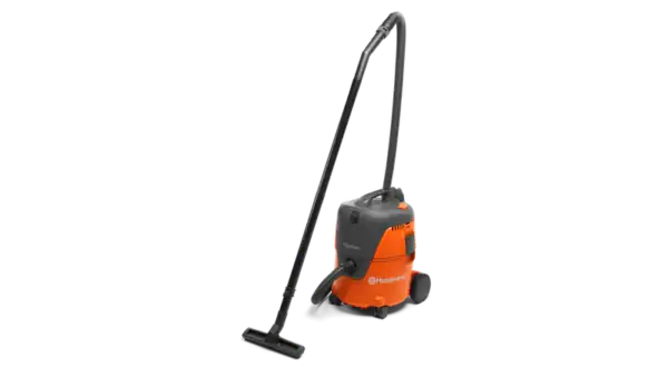 Husqvarna WDC 220 nat‑ en droogzuiger met 20‑liter tank, sterke motor en robuuste bouw voor intensief gebruik.