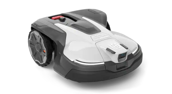 Husqvarna 430V NERA robotmaaier die krachtig en nauwkeurig grote gazons onderhoudt.
