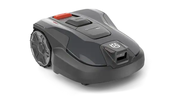 Husqvarna 308V robotmaaier die automatisch een strak gazon maait met stille, efficiënte prestaties.