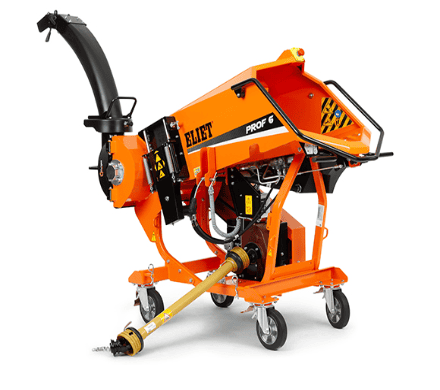 ELIET Prof 6 PTO hakselaar met brede invoeropening en professionele PTO‑aandrijving.